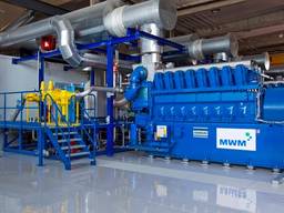 Použitý plynový piestový motor MWM TCG 2032 V 16, 4300 kW