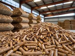 High Heat Value Pine Oak Wood Pellets Biomass Fuel