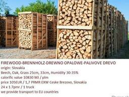 Firewood, beech, oak, hornbeam origin of Slovakia.