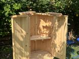 Фитобочка кедровая круглая со скосом, мини сауна, кедровая бочка - фото 2