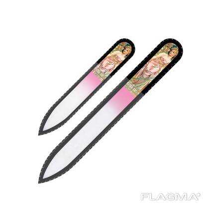 Fulgent World Glass Nail Files 3D Series – Set of 2 (Alphonse Mucha #3)