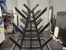 Kovovy stojan na oceľové plechy LASERCUT s maximálnou nosnosťou 11 200 kg, 1500 х 1600 х 1