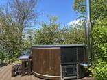 Спа купель с подогревом, чан на дровах, гидромассажная вана. - фото 6