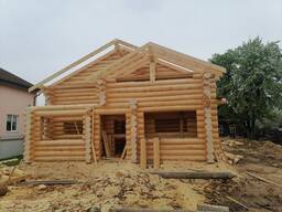 Срубы из бревна рубленного и оцилиндрованного